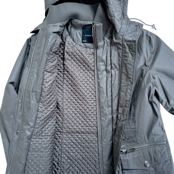 Zara Utility Jacket Anorak Coat XL - Picture 3 of 4